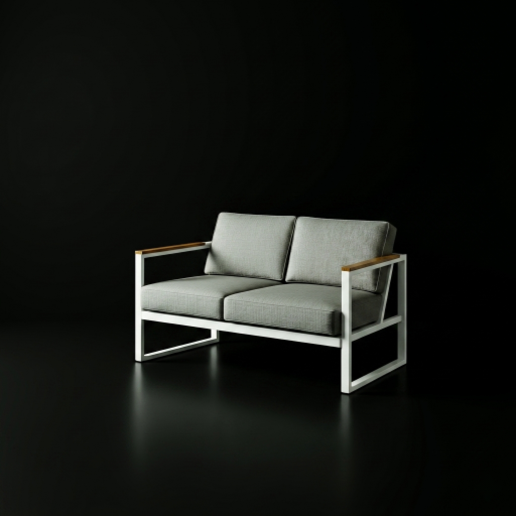 Sofá industrial ferro — Dilino Studio