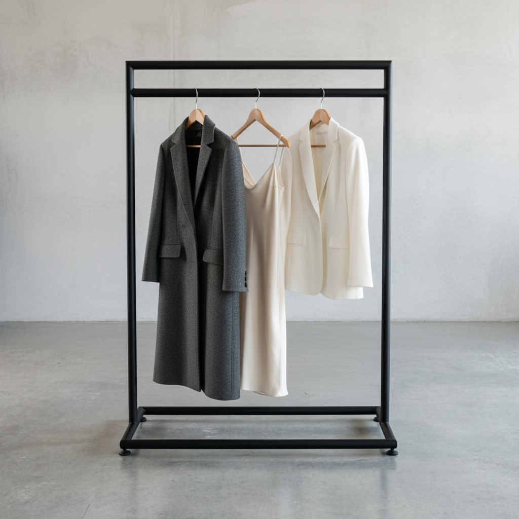 Rack de roupas ferro industrial